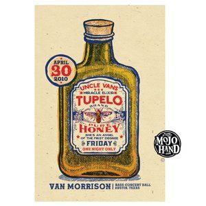 Van Morrison concert poster - 2010- 12"x18" signed by the poster designer/artist